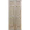 RELIABILT 36-in x 80-in Red Oak 6-panel Solid Core Unfinished Oak Wood Bifold  Door in the Closet Doors department at