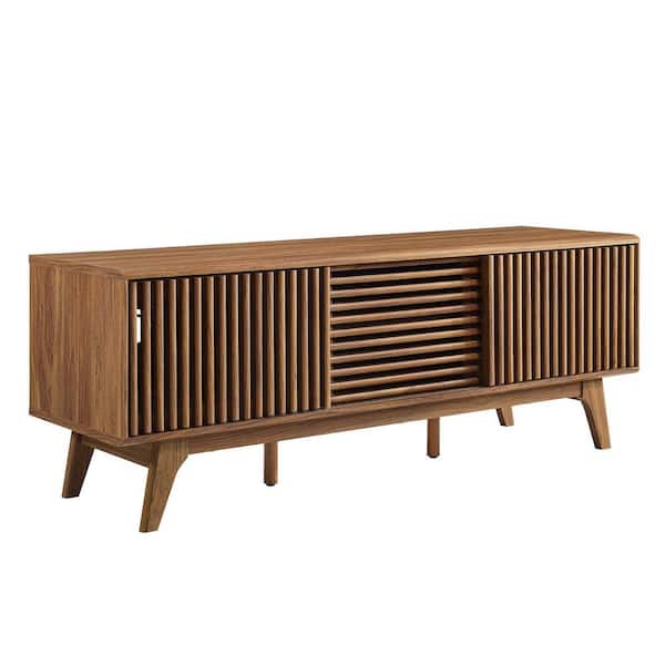 MODWAY Iterate 59 in. TV Stand in Walnut