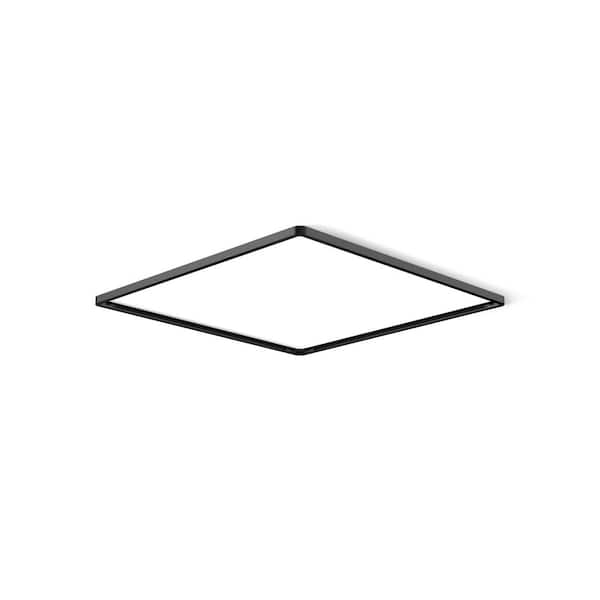 KOHLER Real Rain Overhead Panel Trim in Matte Black