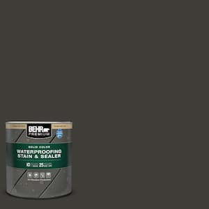 1 qt. #SC-102 Slate Solid Color Waterproofing Exterior Wood Stain and Sealer