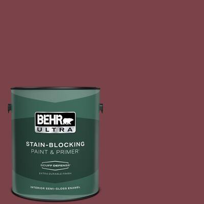 1 gal. #PPU1-13 Spiced Wine Extra Durable Semi-Gloss Enamel Interior Paint & Primer