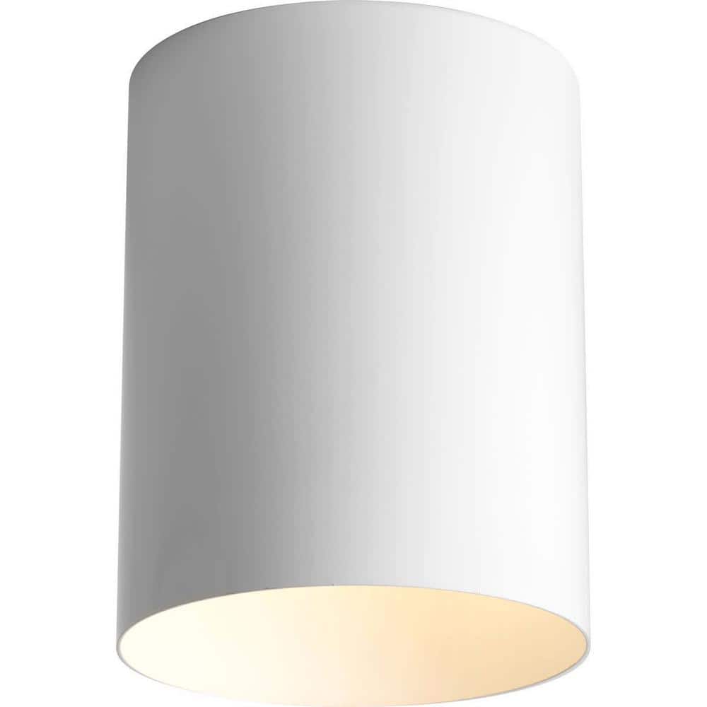 White Aluminum 5" LED Indoor/Outdoor Flush Mount Cylinder