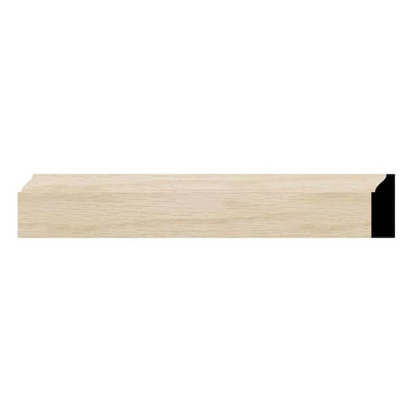 WM947 0.38 in. D x 1.25 in. W x 96 in. L Wood (White Oak) Colonial Casing Moulding