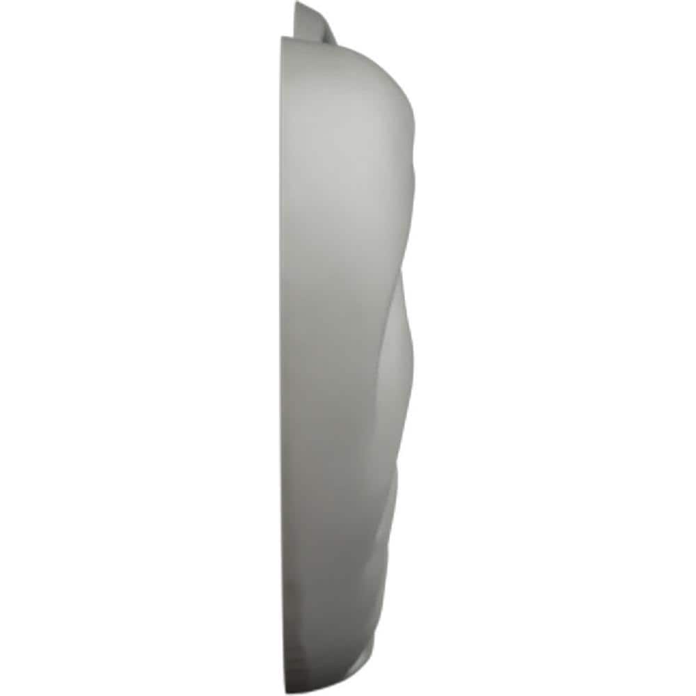 Primed White Urethane Scroll Applique Onlay, 12.25"
