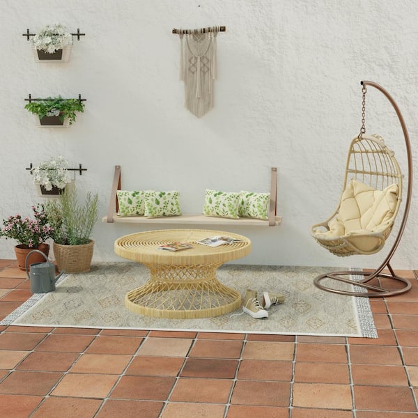 Jordan Manufacturing 19 in. L x 12 in. W x 5.5 in. T Outdoor Lumbar Throw Pillow in Natik Aloe (2-Pack)