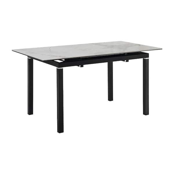 Armen living lczuditoclgl zurich round dining table in deals black finish an