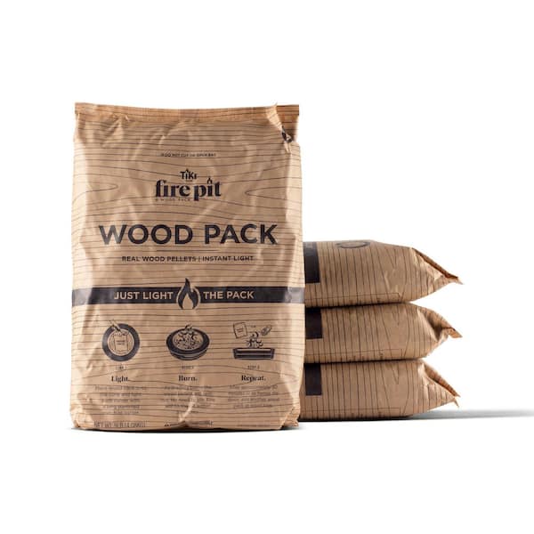 30-Minute Fire Pit Wood Packs (4-Pack)