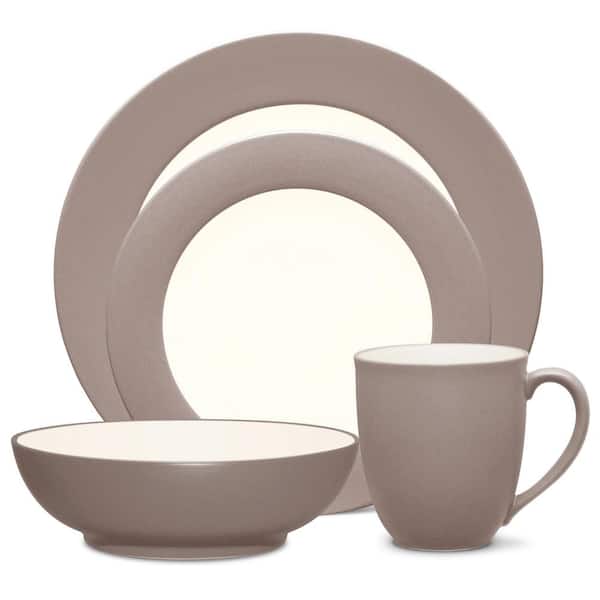 Noritake Colorwave Clay  4-Piece (Tan) Stoneware Rim Place Setting, Service for 1