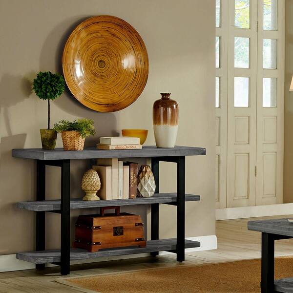 Alaterre Furniture Pomona 48 in. Slate Gray/Black Standard