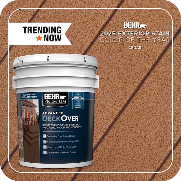5 gal. #SC-146 Cedar Textured Solid Color Exterior Wood and Concrete Coating