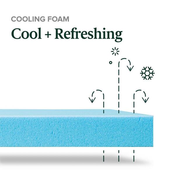 ZINUS 12 Inch Green Tea Cooling Gel Memory Foam Mattress / Cooling