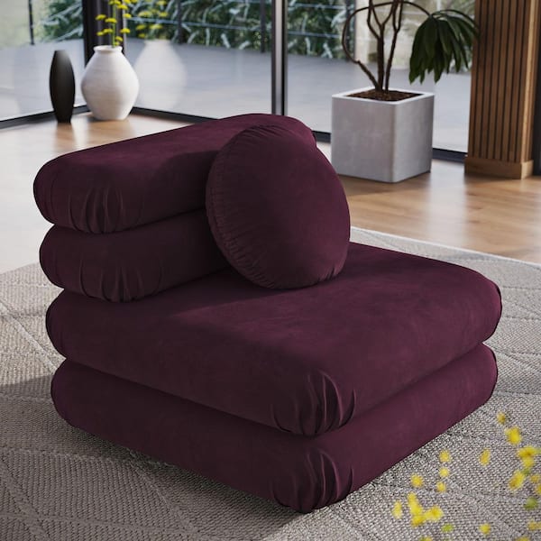 MODWAY Jubilee 38 in. Performance Velvet Modular Armless Sectional