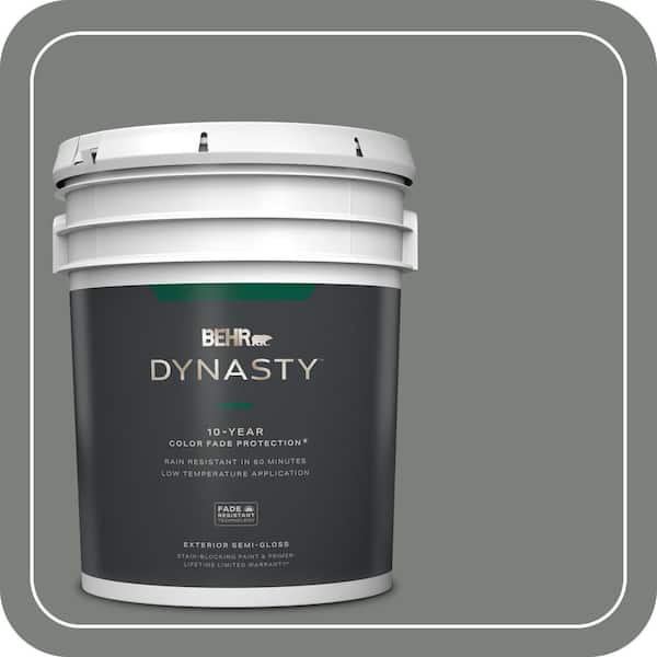 BEHR DYNASTY 5 gal. #MQ6-20 Coastal Storm Semi-Gloss Exterior Stain-Blocking Paint & Primer