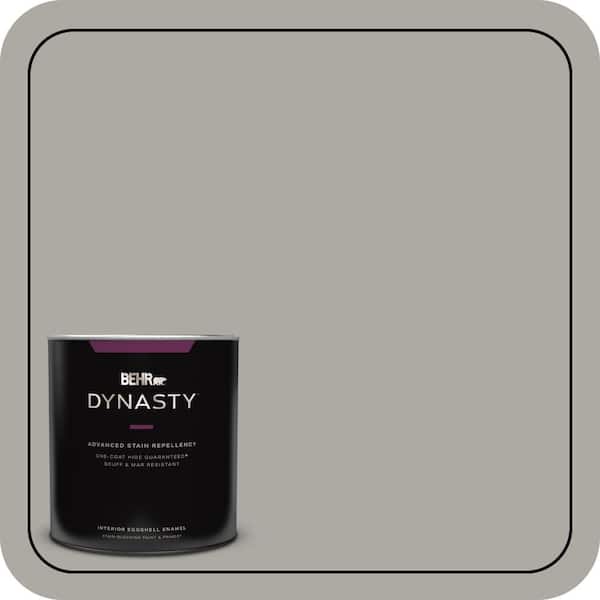 BEHR DYNASTY 1 qt. #PPU24-10 Downtown Gray Eggshell Enamel Interior Stain-Blocking Paint and Primer