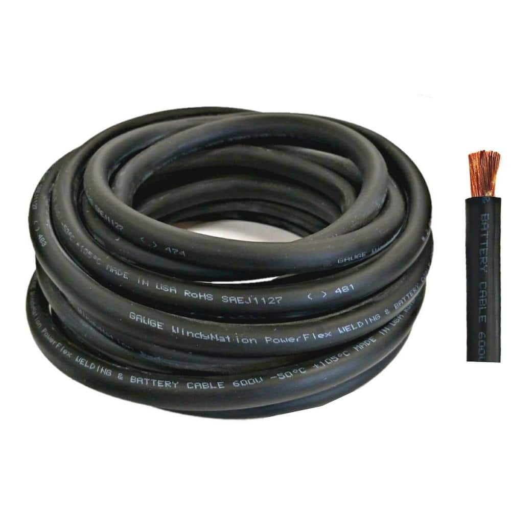 Top Post 15 FT RED 3 FT BLACK,USA MADE Battery Relocation Kit,REAL 1/0 AWG Cable