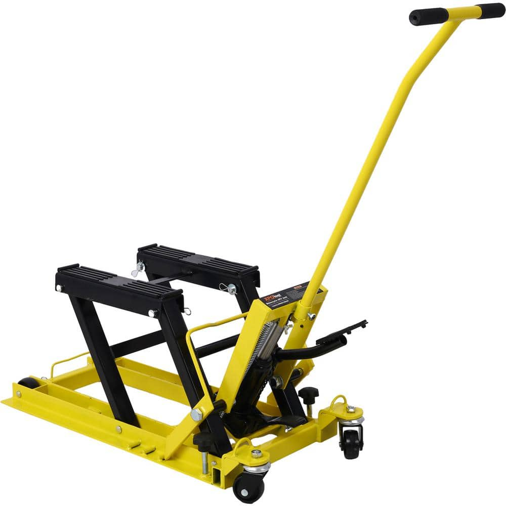 Tidoin 1500 lb. Weight Capacity Yellow Portable Hydraulic Lift Jack ...