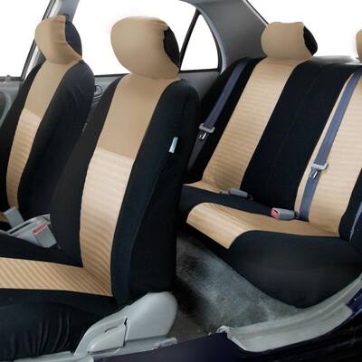 Fabric 47 in. x 23 in. x 1 in. Deluxe 3D Air Mesh Full Set Seat Covers