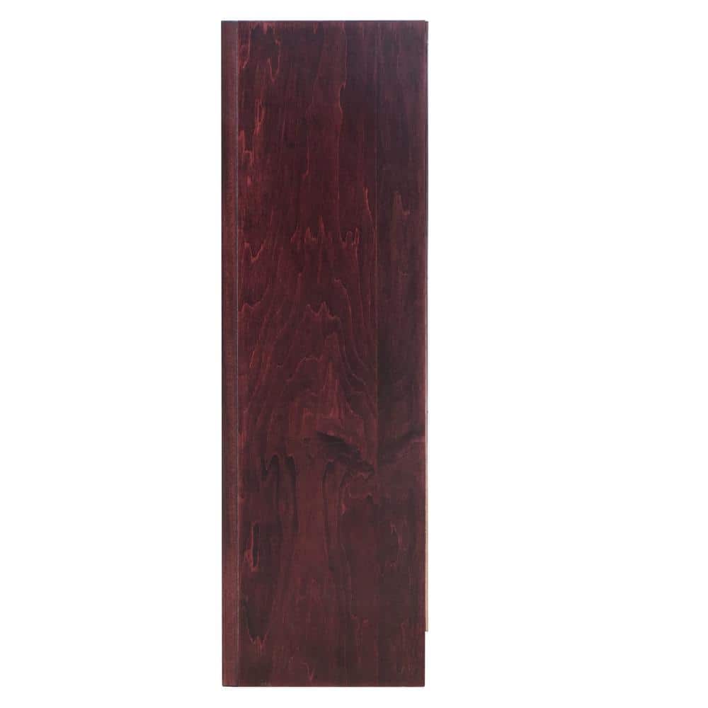 Espresso Finish Adjustable Wood Bookcase with 3 Shelves