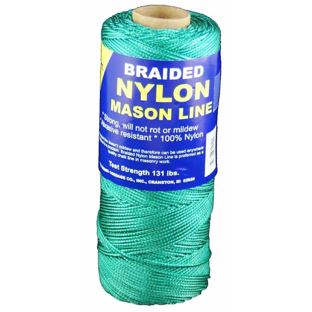 White Mason Line String Line - #18 Braided Nylon String - 250 Ft Length -  Nylon Twine for Gardening Or Masonry Tools - Perfect Construction String  for