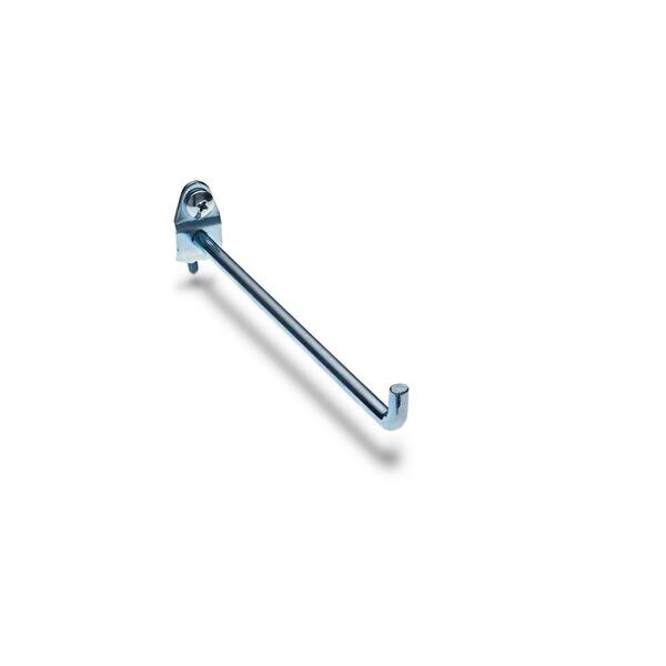 Triton Products 71619 DuraHook 6-Inch Single Rod 90 Degree Bend 1/4-Inch Diameter Zinc Plated Steel Pegboard Hook for DuraBoard or 1/8 Inch and 1/4 Inch Pegboard 10-Pack