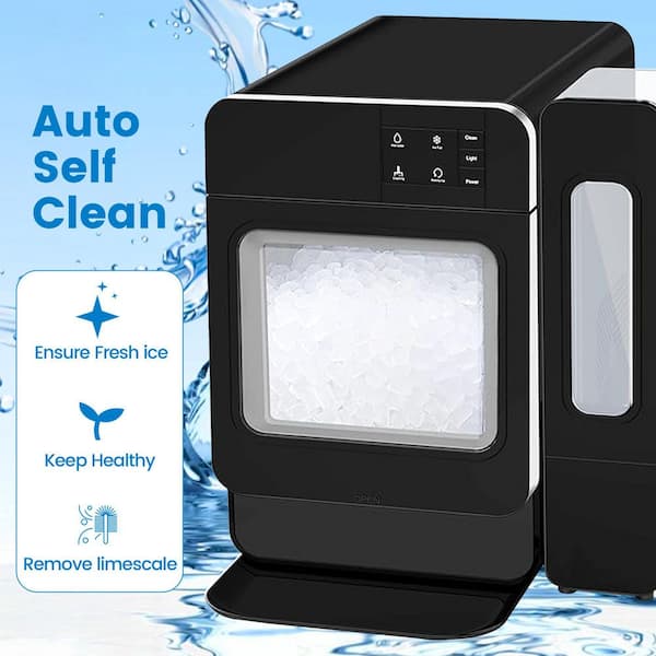 Elexnux 16 in. 33 lb. Countertop Nugget Portable Ice Maker