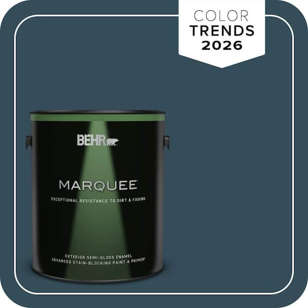 BEHR MARQUEE 1 gal. Home Decorators Collection #HDC-CL-28 Nocturne Blue Semi-Gloss Enamel Exterior Paint & Primer