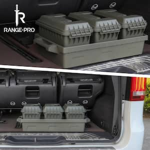 4 gal. 50-Cal Dry Storage Box 3-Piece Set with Carry Tray in OD Green