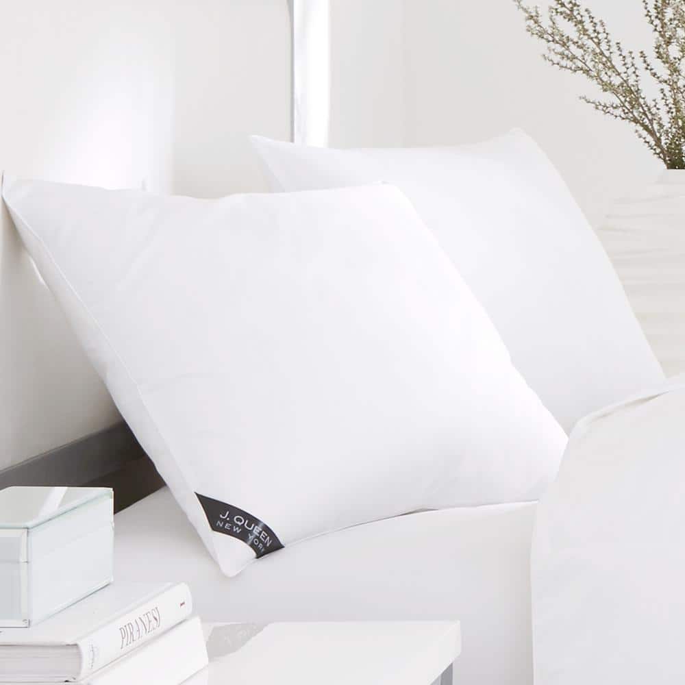Medium Density White Hypoallergenic Down Alternative Bed Pillow Set
