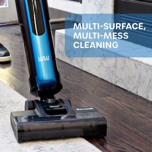 Lulu QuickClean Cordless Bagless Wet/Dry Self Cleaning Vacuum Cleaner and Mop for Hard Floors and Rugs