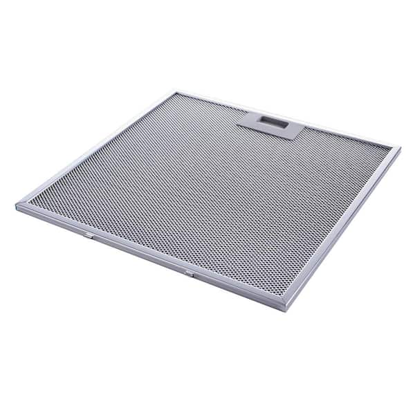 Winflo 13.56 in. x 13.69 in. Aluminum Mesh Grease Filter for Range Hood with Stainless Steel Frame
