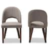 Baxton Studio Wesley Light Gray Fabric Dining Chair Set of 2 144