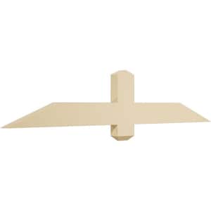 48 in. W x 10 in. H x 2 in. D x 4 in. F, 5/12 Pitch, Eugene Signature Urethane Gable Bracket, Primed Tan