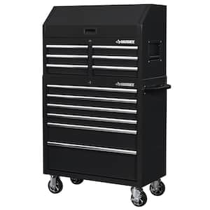 36 in. 12-Drawer Black Tool Chest Combo