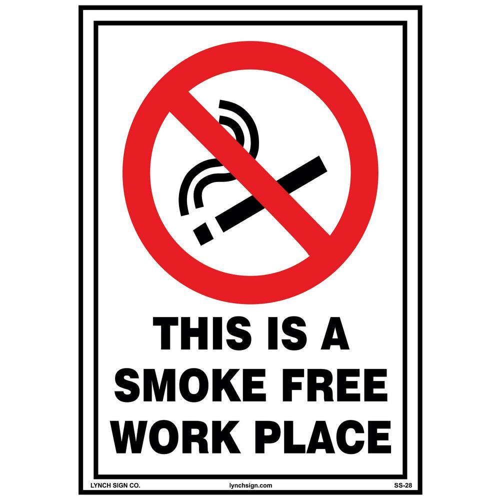 7 in. x 10 in. Smoke Free Workplace Sign Printed on More Durable Longer-Lasting Thicker Styrene Plastic. price history on PriceWatchPro