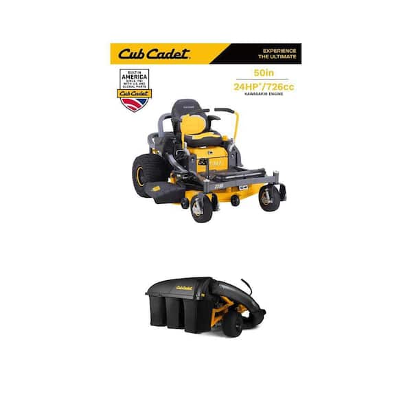 Ultima Z3 50in. 24HP Zero Turn Mower with Front Suspension and 50/54/60 in. Triple Bagger