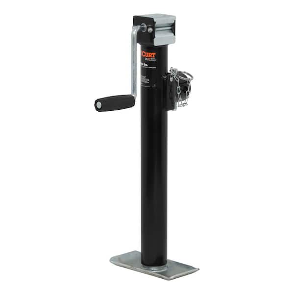 Pipe-Mount Swivel Jack with Side Handle (2,000 lbs., 15" Travel)