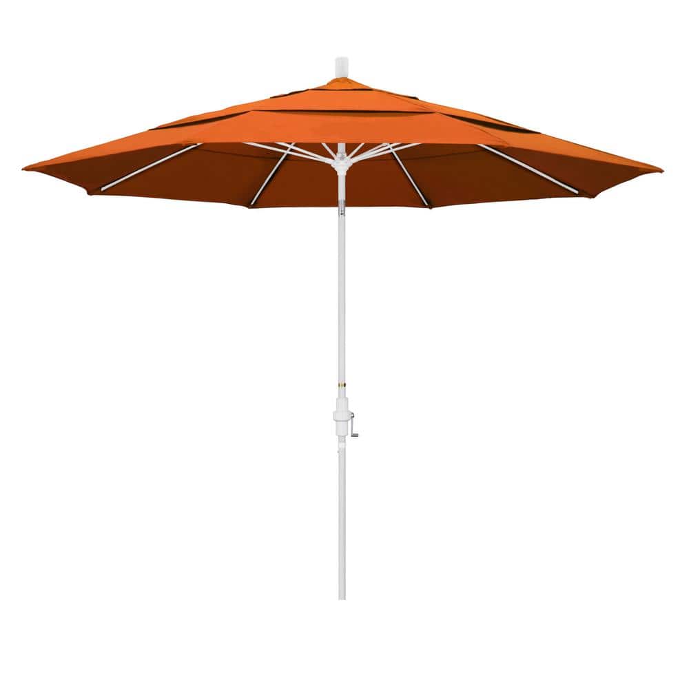 California Umbrella 11 ft. Fiberglass Collar Tilt Double Vented Patio