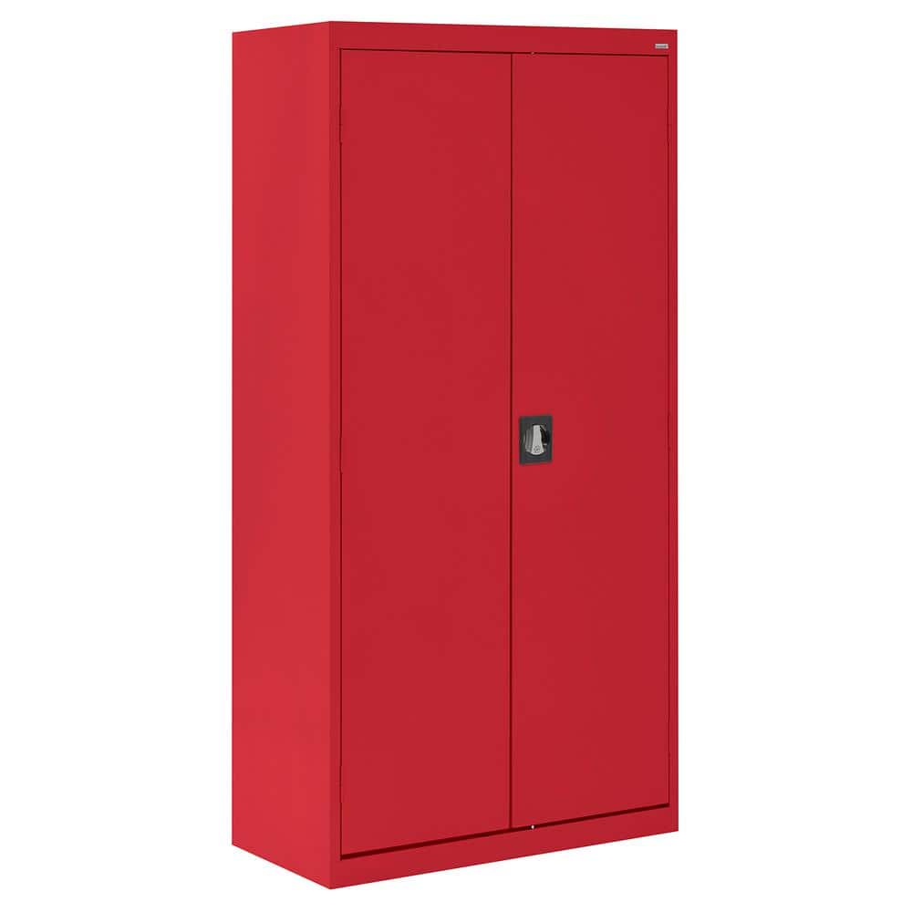 Sandusky Elite Series Steel Freestanding Garage Cabinet in Red (36 in ...