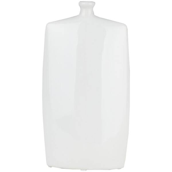 Artistic Weavers Dynrim 11.4 in. White Ceramic Decorative Vase