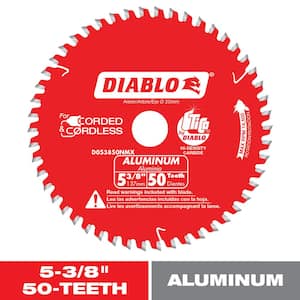 5-3/8in. x 50-Tooth Circular Saw Blade for Aluminum