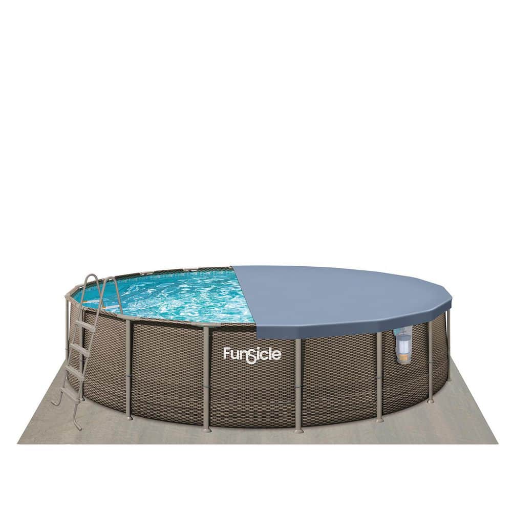 Oasis Designer 18 ft. Round 48 in. Deep Metal Frame Above Ground Pool Set price history on PriceWatchPro