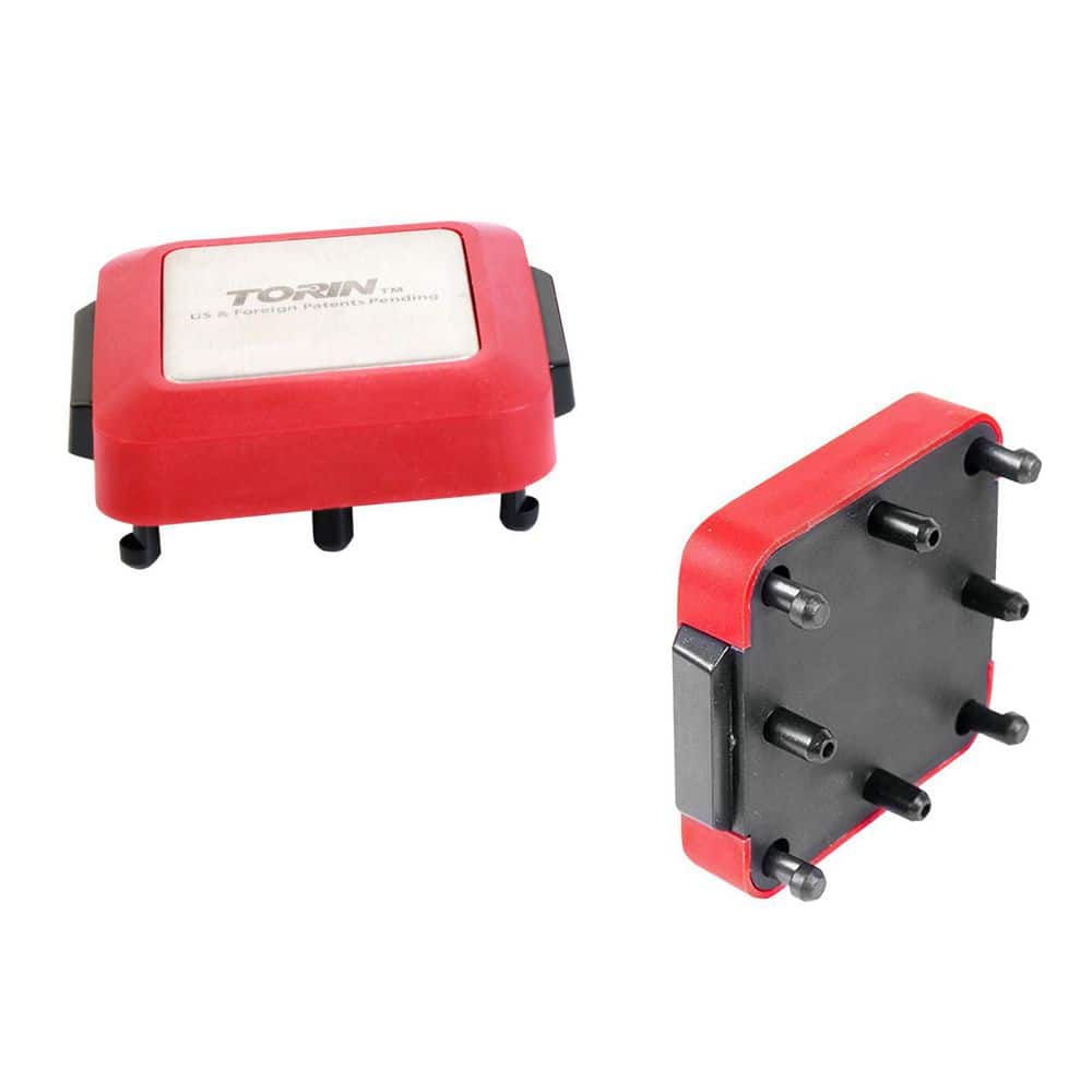 Red Magnetic 2" x 2" Pegboard Tool Storage Panels, 2-Pack