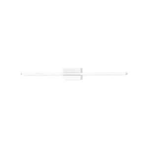 Vega Minor 36-in 1 Light 31-Watt White Integrated LED Wall Sconce