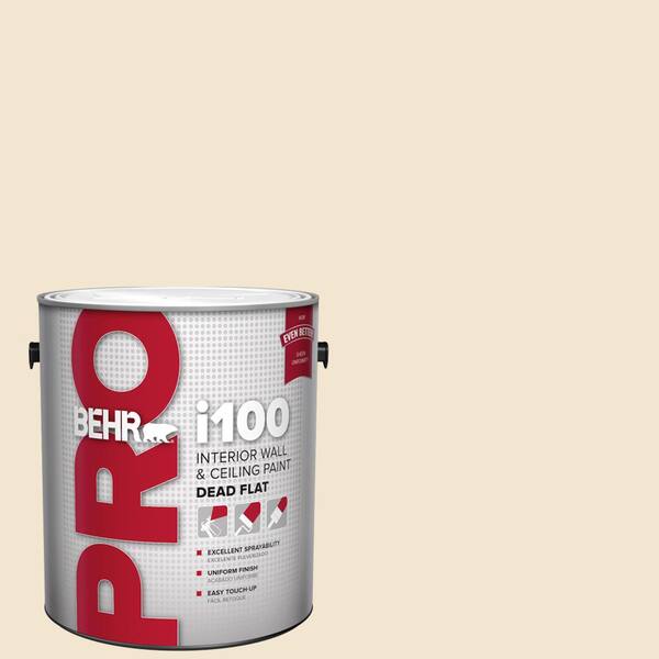 BEHR PRO 1 gal. #HDC-NT-11A Warm Marshmallow Dead Flat Interior Paint