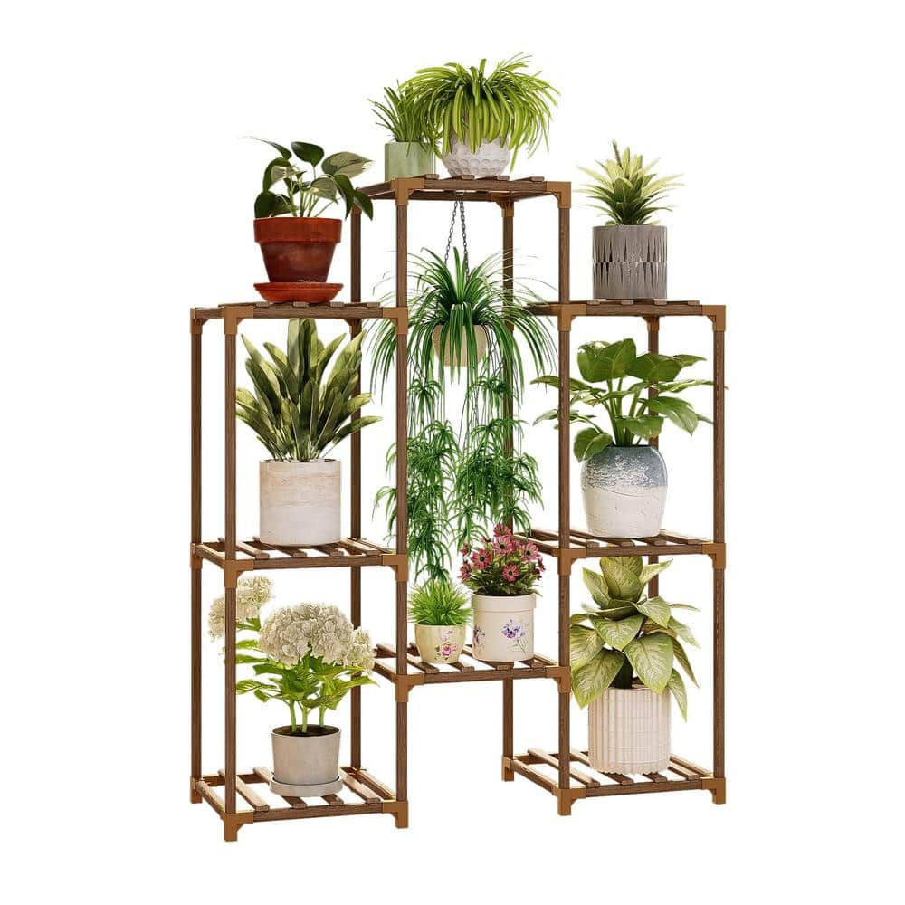 Plant Stand Indoor Plant Stands Wood Outdoor Tiered Plant Shelf for Multipl