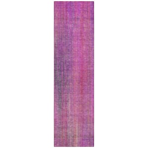 Chantille ACN552 Lilac 2 ft. 3 in. x 7 ft. 6 in. Machine Washable Indoor/Outdoor Geometric Runner Rug