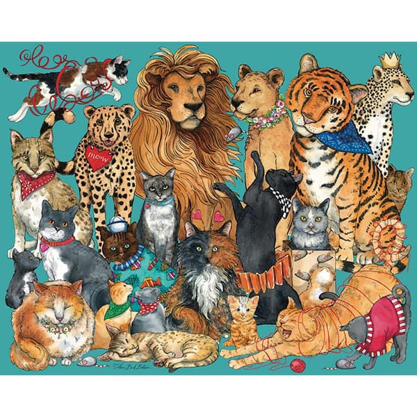 Hart Puzzles 1000-Piece Raining Cats and Dogs in Paris by Jennifer Garant  Interlocking Jigsaw Puzzle 