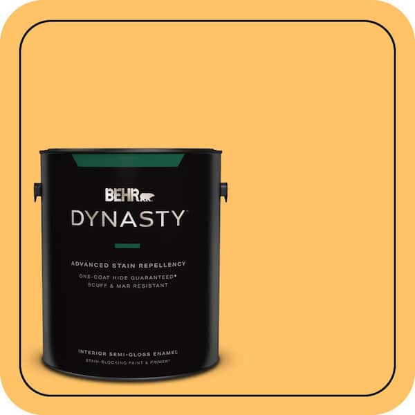 1 gal. #PPU6-06 Honey Locust Semi-Gloss Enamel Interior Stain-Blocking Paint & Primer