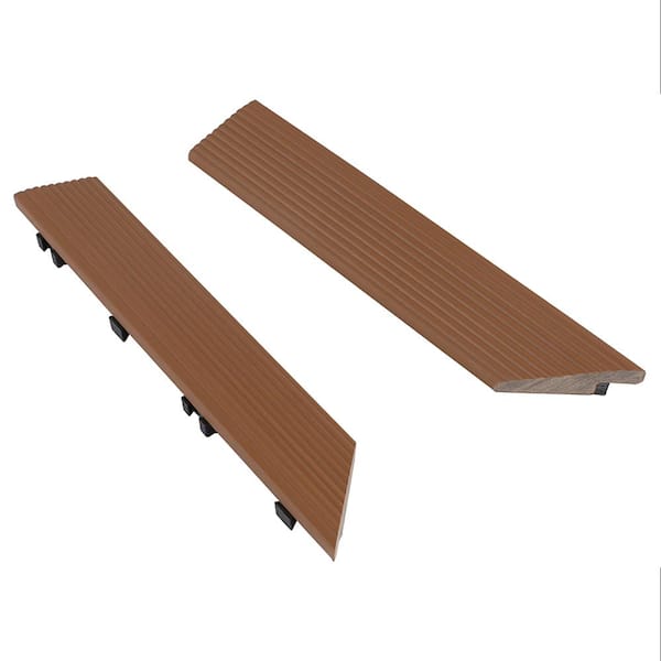 NewTechWood 1/6 ft. x 1 ft. Quick Deck Composite Deck Tile Inside