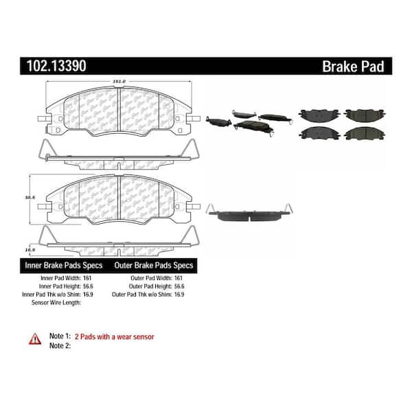 Centric Parts Disc Brake Pad Set 2008-2011 Ford Focus 2.0L